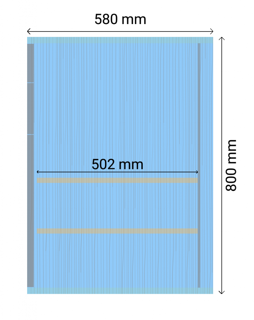 Vista 2d Lateral de Modulo de Cocina